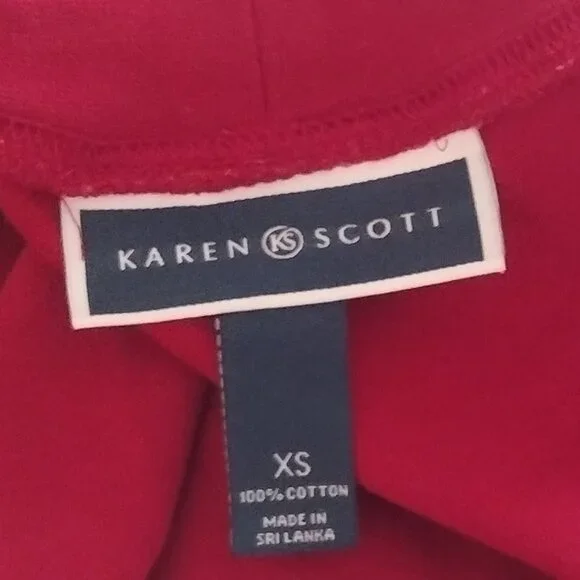 Karen Scott Womens Mock Neck Long Sleeve T-Shirt - Picture 6 of 10